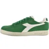 Diadora Game L Low Suede Trainers Green In Green