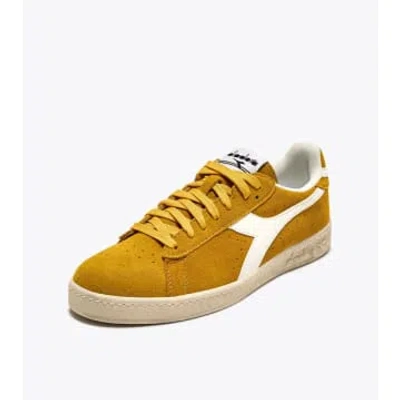 Diadora Game L Low Waxed Suede In Yellow Ochre