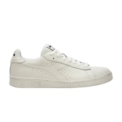 Pre-owned Diadora Game L Low Waxed 'triple White' | Men's Size 4.5