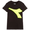 DIADORA GIRLS BLACK COTTON JERSEY T-SHIRT