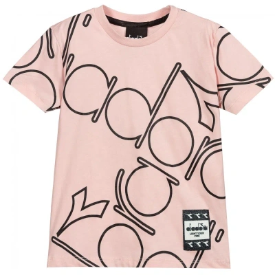 Diadora Kids' Girls Cotton Pink T-shirt