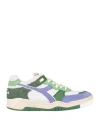 Diadora Heritage B.560 Used Ww Italia Man Sneakers Light Grey Size 8.5 Leather, Textile Fibers In Grey