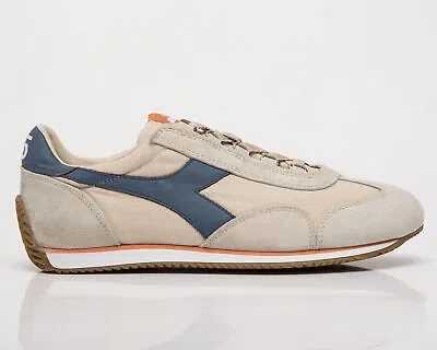 Pre-owned Diadora Heritage Equipe Canvas Stone Wash Unisex Men's Women's Beige Sneakers