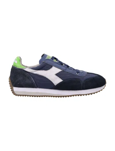 Diadora Heritage Equipe Dirty Stone Wash Evo Sneakers In Blue