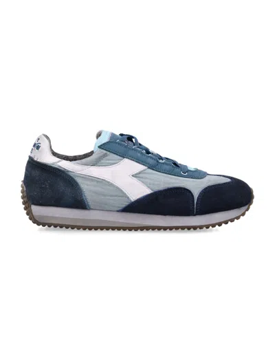 Diadora "heritage Equipe Dirty Stone Wash" Vintage Sneakers In Multi