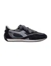 Diadora Heritage Equipe Revenge Used Sneakers In Suede With Vintage Effect In Black