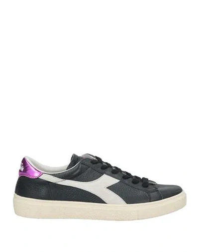 Diadora Heritage Man Sneakers Black Size 8.5 Soft Leather