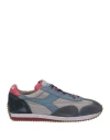 Diadora Heritage Man Sneakers Light Grey Size 7.5 Leather, Textile Fibers In Grey