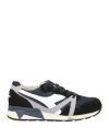 Diadora Heritage Man Sneakers Navy Size 6.5 Leather, Textile Fibers In Navy Blue