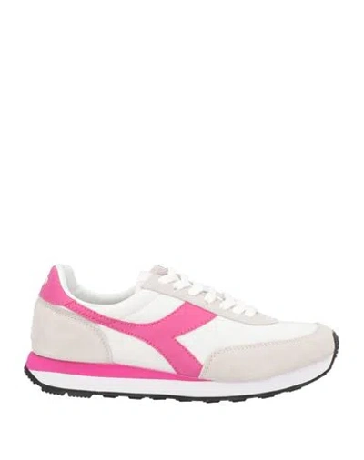 Diadora Heritage Man Sneakers Pink Size 8 Leather, Textile Fibers
