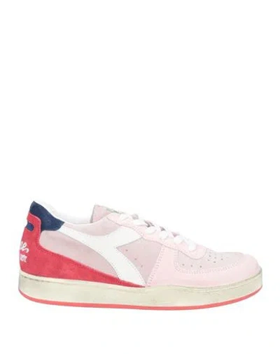 Diadora Heritage Man Sneakers Pink Size 8.5 Leather