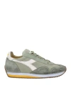 Diadora Heritage Man Sneakers Sage Green Size 8.5 Leather, Textile Fibers