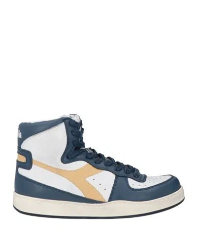 Diadora Heritage Man Sneakers Slate Blue Size 4.5 Leather