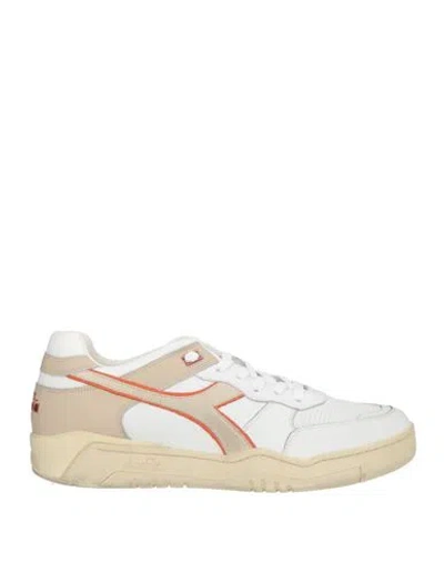 Diadora Heritage Man Sneakers White Size 11.5 Leather In Multi