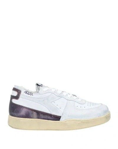 Diadora Heritage Man Sneakers White Size 8 Soft Leather