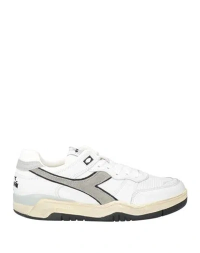 DIADORA DIADORA HERITAGE MAN SNEAKERS WHITE SIZE 8.5 LEATHER