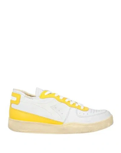 Diadora Heritage Man Sneakers White Size 8.5 Leather In Multi