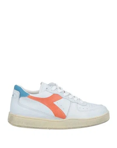 Diadora Heritage Man Sneakers White Size 7.5 Soft Leather