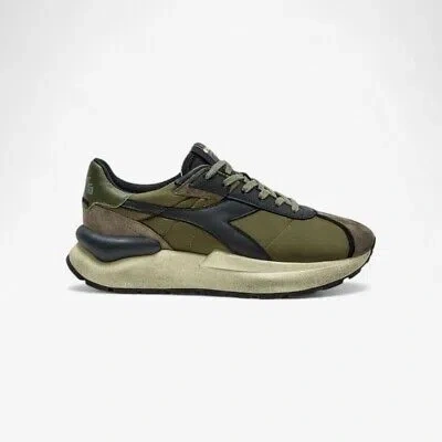 Pre-owned Diadora Heritage Mercury Elite Sneakers Unisex Green Beech Ai24