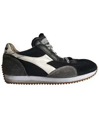 Pre-owned Diadora Heritage Shoes Equipe H Dirty Stone Wash Evo Trainers Leather