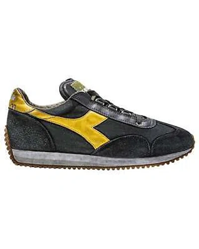 Pre-owned Diadora Heritage Shoes Equipe H Dirty Stone Wash Evo Trainers Leather Blend