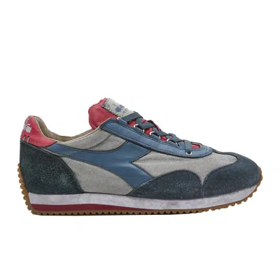 Pre-owned Diadora Heritage Shoes Equipe H Dirty Stone Wash Evo Trainers Leather Vapor