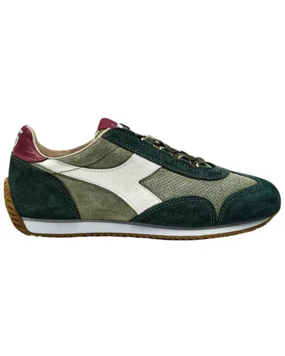 Pre-owned Diadora Heritage Shoes Equipe Suede Sw Trainers Leather Blend Green Man
