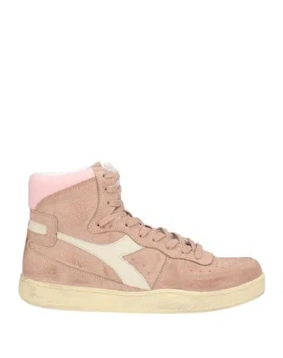 Diadora Heritage Woman Sneakers Antique Rose Size 8.5 Leather, Textile Fibers In Multi