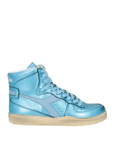 Diadora Heritage Woman Sneakers Azure Size 7.5 Leather