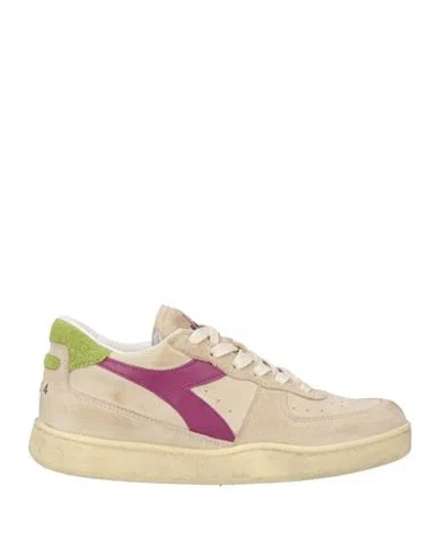 Diadora Heritage Woman Sneakers Beige Size 7 Leather