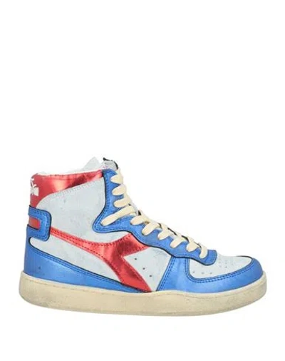 Diadora Heritage Woman Sneakers Blue Size 7 Pigskin