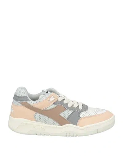 Diadora Heritage Woman Sneakers Blush Size 7 Leather, Textile Fibers In Pink