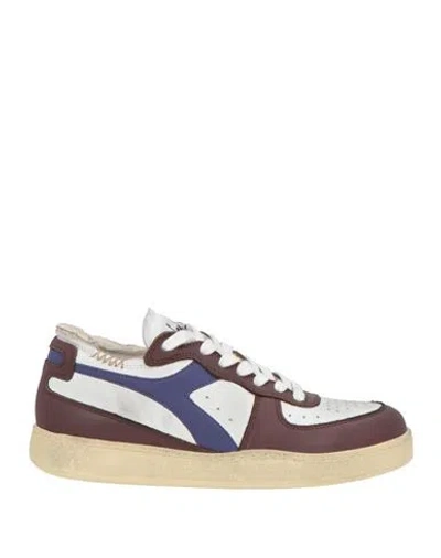 Diadora Heritage Woman Sneakers Burgundy Size 7 Leather In Multi