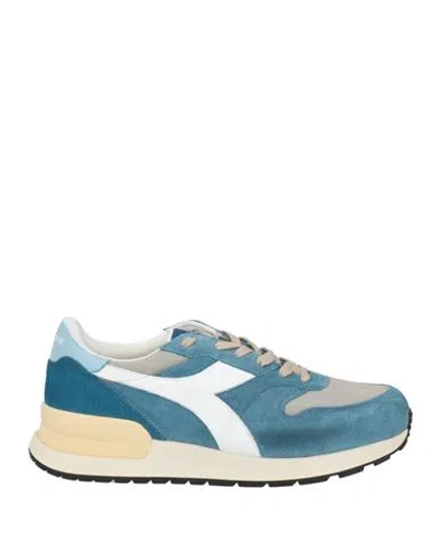 Diadora Heritage Woman Sneakers Deep Teal Size 9 Leather In Blue