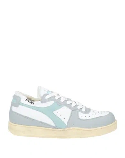 Diadora Heritage Woman Sneakers Grey Size 6.5 Leather In Multi