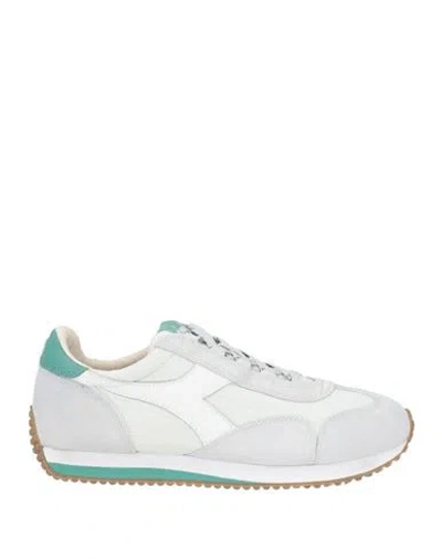 Diadora Heritage Woman Sneakers Light Green Size 8.5 Textile Fibers, Leather