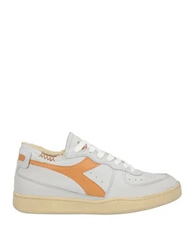 Diadora Heritage Woman Sneakers Light Grey Size 7 Leather In Gray