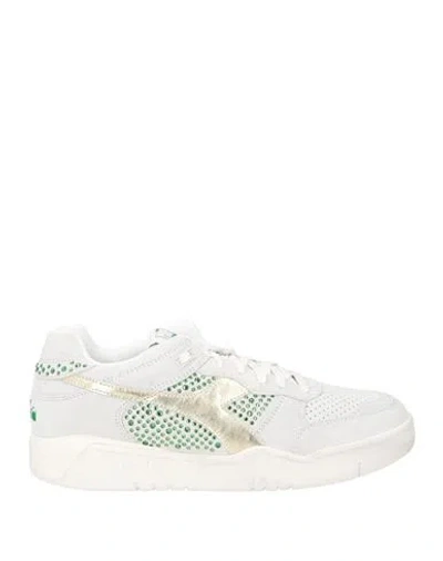 Diadora Heritage Woman Sneakers Light Grey Size 7.5 Leather