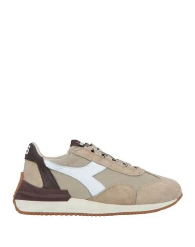 Diadora Heritage Woman Sneakers Sand Size 7 Leather, Textile Fibers In Beige