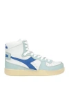 Diadora Heritage Woman Sneakers Sky Blue Size 6.5 Leather In Blue