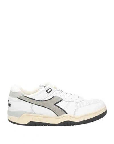 Diadora Heritage Woman Sneakers White Size 11 Leather In Multi
