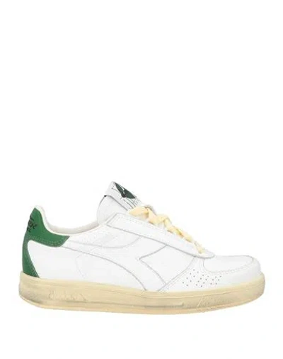 Diadora Heritage Woman Sneakers White Size 5.5 Soft Leather