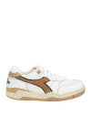 Diadora Heritage Woman Sneakers White Size 6.5 Leather, Textile Fibers In White