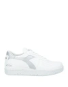 Diadora Heritage Woman Sneakers White Size 7 Recycled Polyester, Recycled Rubber, Recycled Polyureth In White