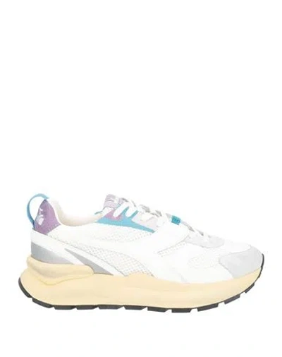 Diadora Heritage Woman Sneakers White Size 7.5 Leather, Textile Fibers