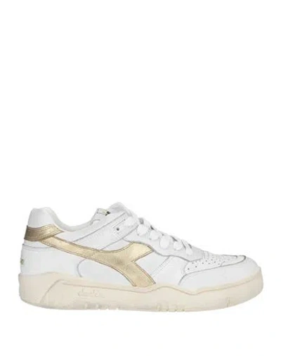 Diadora Heritage Woman Sneakers White Size 8 Leather In Multi