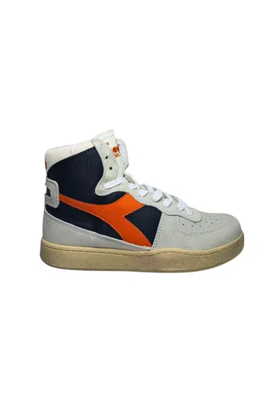 Diadora-heritage Women's Shoes Diadora Heritage Multicolor Fantasy, Brand Logo, Rubber Sole, Strings, Effect Worn.