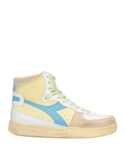 Diadora Heritage X Bellerose Woman Sneakers Pastel Yellow Size 7 Leather