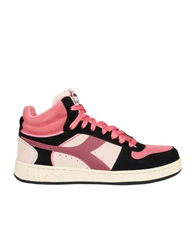 Diadora High-top Lace-up Sneakers In Multicolor