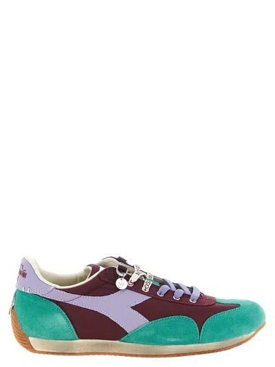 Diadora Equipe Colour-block Sneakers In Multi
